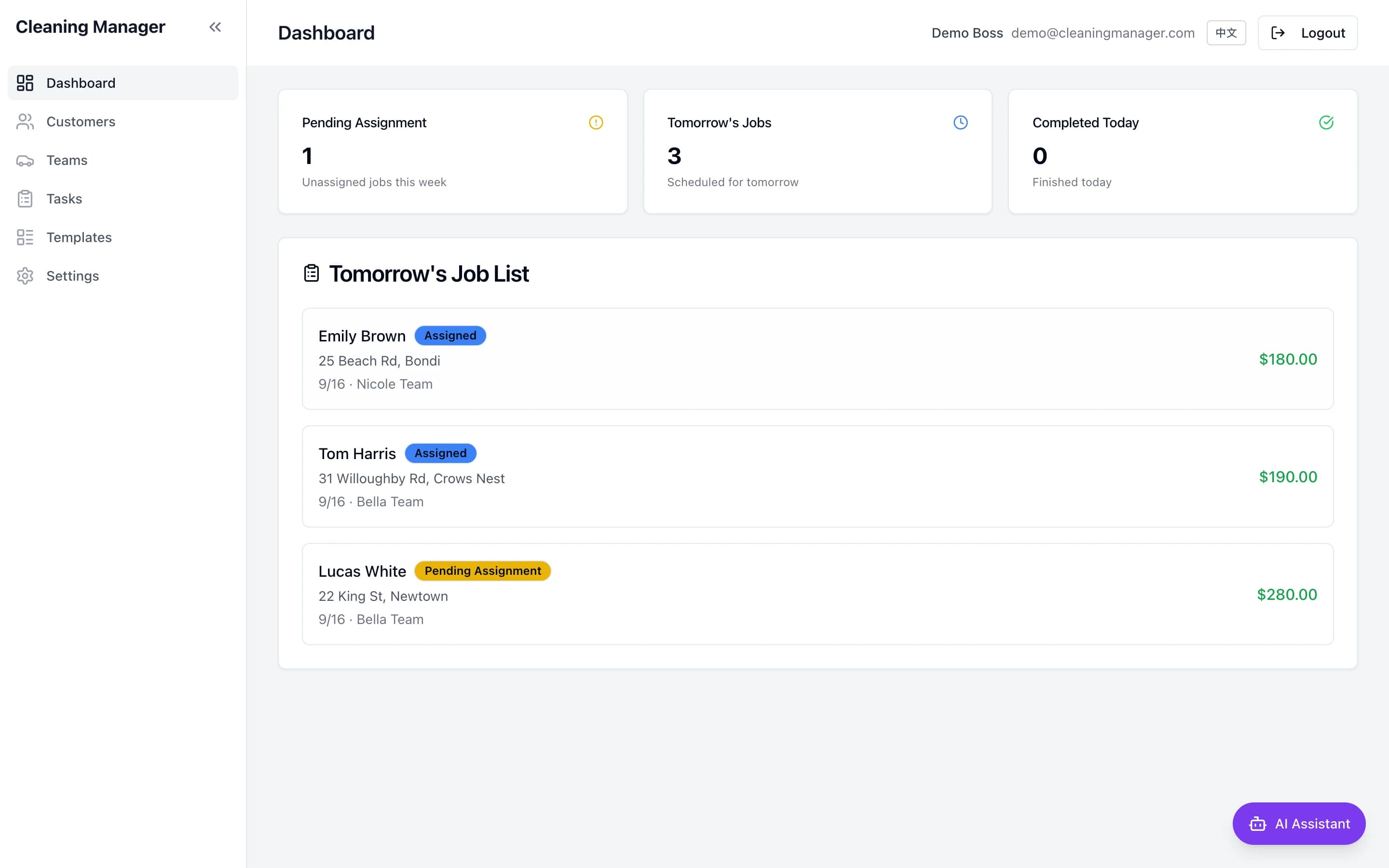 Dashboard